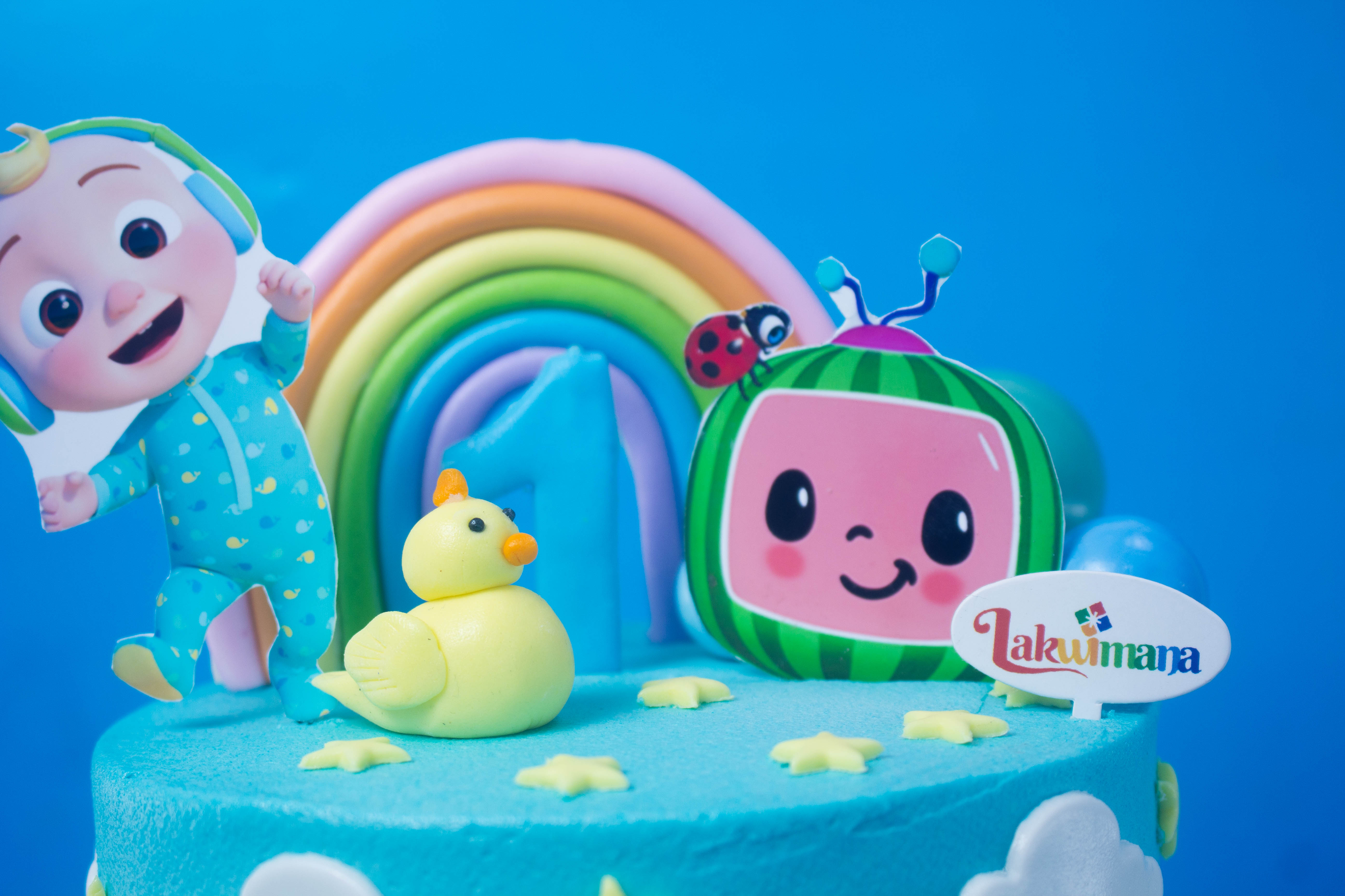 Cocomelon Rainbow Theme Birthday Cake 1.5Kg